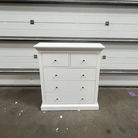 White 5 Drawer Chest of Drawers - Slimline Haxey White Range