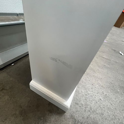 White 5 Drawer Chest of Drawers - Slimline Haxey White Range - Damaged Second