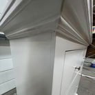 White 5 Drawer Chest of Drawers - Slimline Haxey White Range