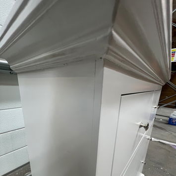 White 5 Drawer Chest of Drawers - Slimline Haxey White Range