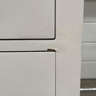 White 5 Drawer Chest of Drawers - Slimline Haxey White Range