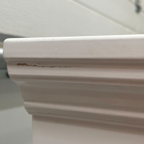 White 5 Drawer Chest of Drawers - Slimline Haxey White Range - Damaged Seconds