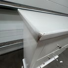 White 5 Drawer Chest of Drawers - Slimline Haxey White Range