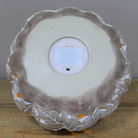 White and Orange Leaf Pattern Pumpkin Ornament