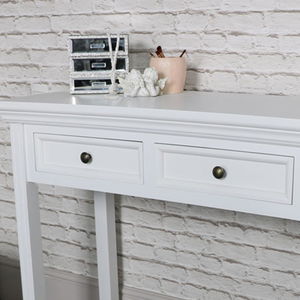 White Console/Dressing Table - Daventry White Range