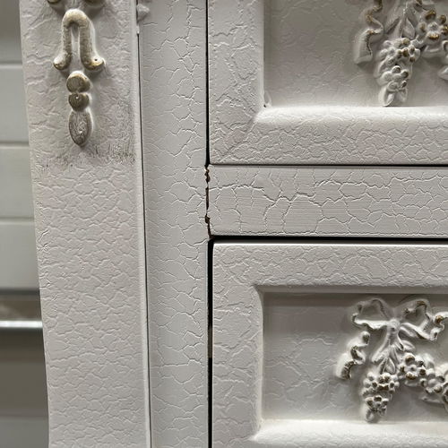 White Dressing Table Desk - Pays Blanc Range - Damaged Seconds