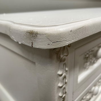 White Dressing Table Desk - Pays Blanc Range 