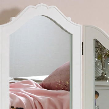 White Dressing Table & Mirror Set - Victoria Range
