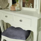 White Dressing Table, Mirror, Stool & Pair Bedside Tables - Victoria...