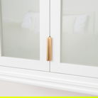 White Frosted Glass Wall Cabinet