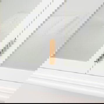 White Frosted Glass Wall Cabinet