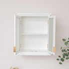 White Frosted Glass Wall Cabinet