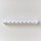 White Scalloped Wall Storage Shelf - 61cm