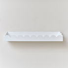 White Scalloped Wall Storage Shelf - 61cm