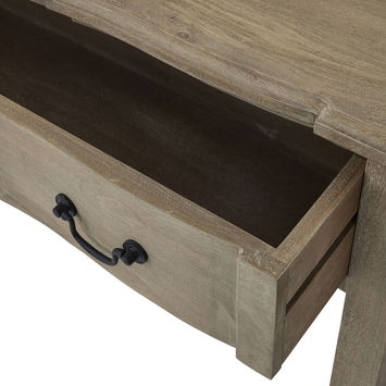 Wooden 2 Drawer Console Table