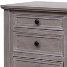 Wooden 3 Drawer Bedside Table