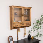 Wooden Glass Wall Cabinet