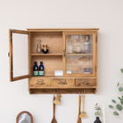 Wooden Glass Wall Cabinet