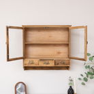 Wooden Glass Wall Cabinet