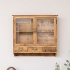 Wooden Glass Wall Cabinet