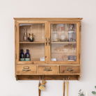 Wooden Glass Wall Cabinet