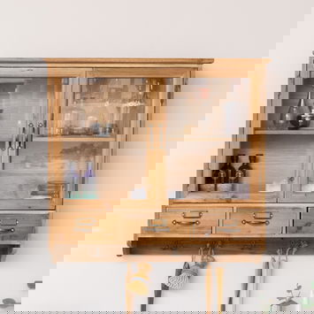 Wooden Glass Wall Cabinet