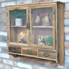 Wooden Glass Wall Cabinet