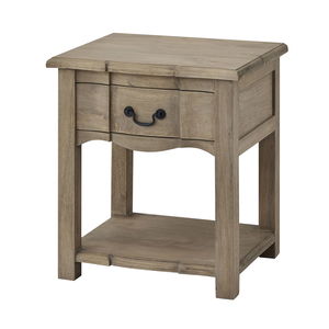 Wooden One Drawer Bedside Table