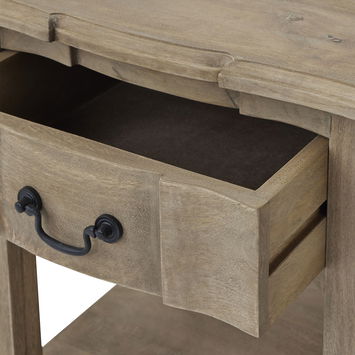 Wooden One Drawer Bedside Table