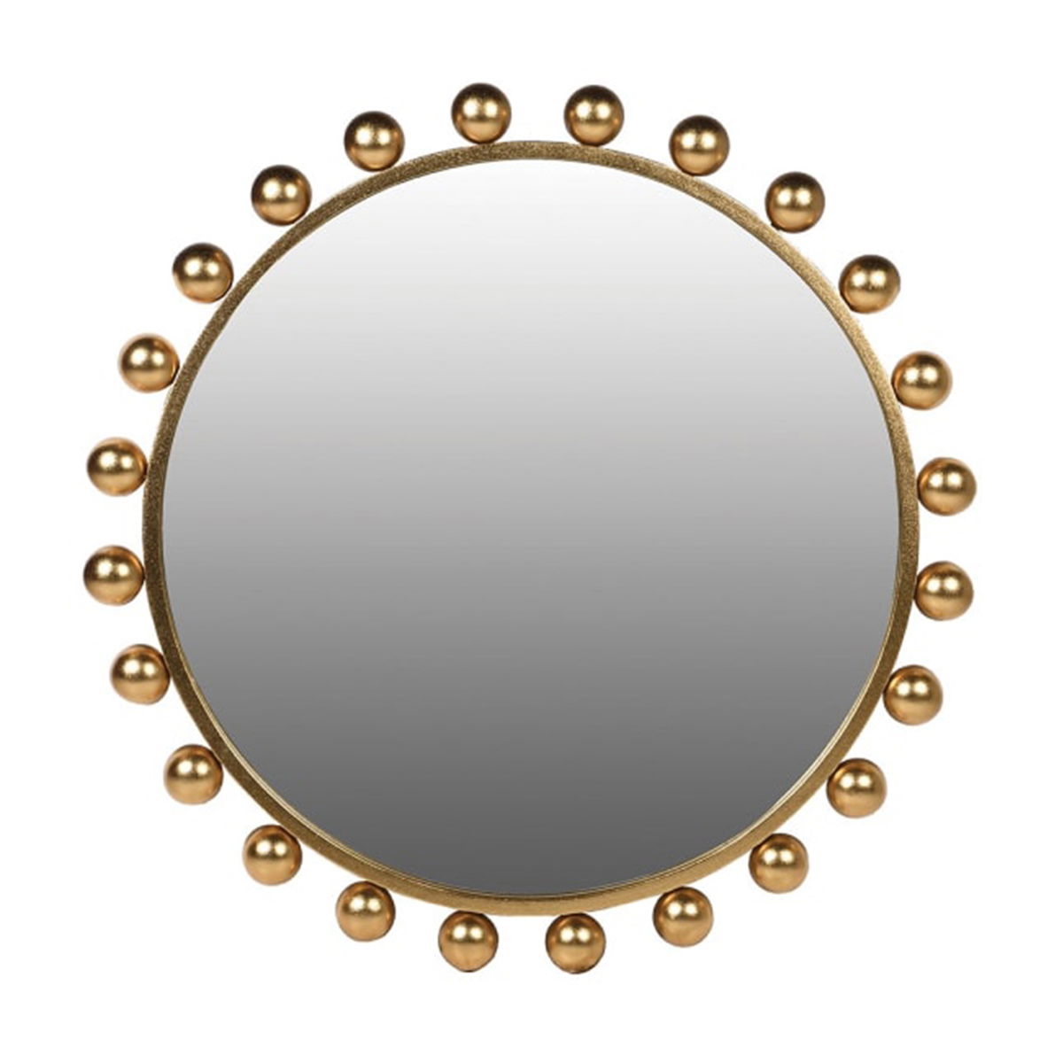 Round Gold Bobble Edge Wall Mirror 80cm x 80cm