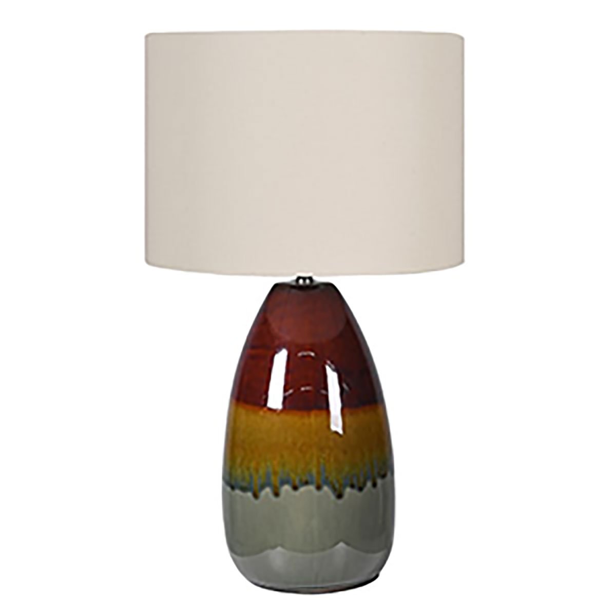 Blue and Brown Table Lamp