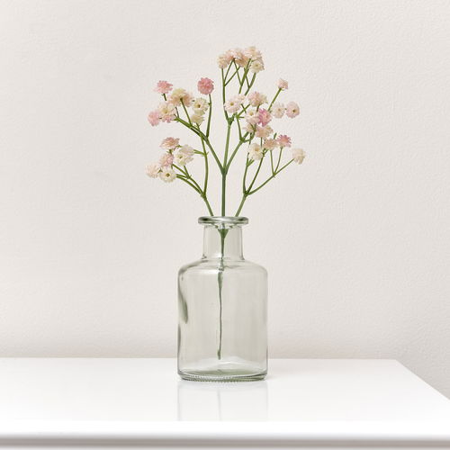 Clear Glass Bottle Vase - 12cm