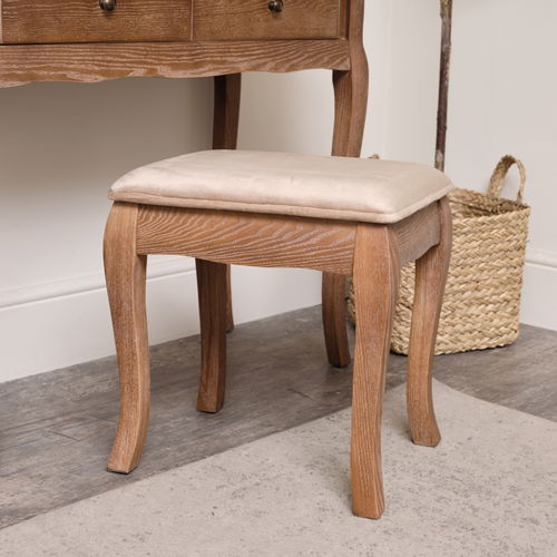 Dark Wood Dressing Table Stool - Ashwell Range