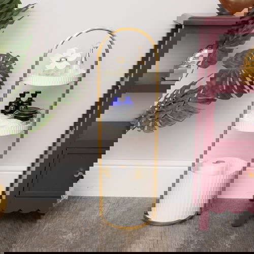 Gold and White Metal 3 Tiered Storage Caddy - 25cm x 35.5cm