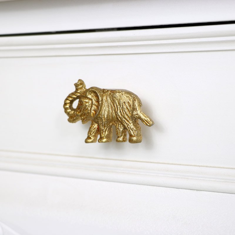 Light Luxury Brass Animals Head Shaped Handles and Knobs Wall Hook
