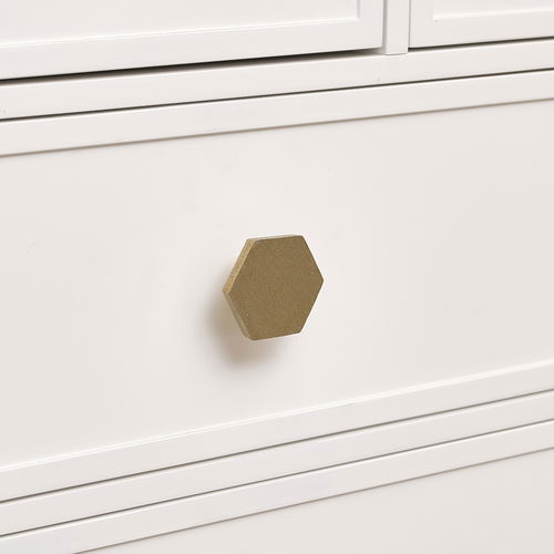 Gold Hexagonal Shape Drawer Knob