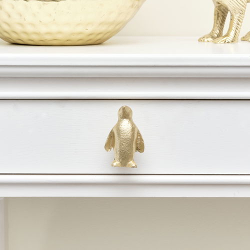 Gold Penguin Drawer Knob