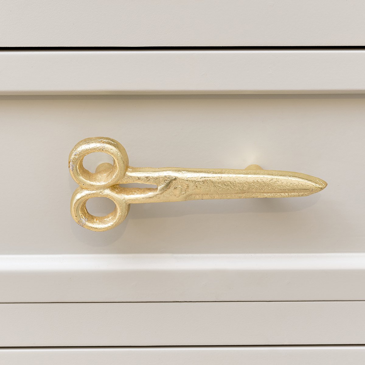 Gold Scissors Drawer Knob