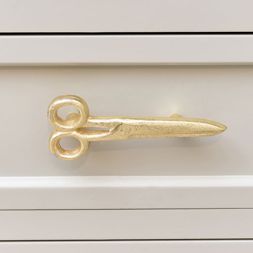 Gold Scissors Drawer Knob