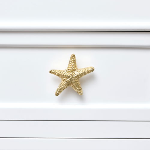 Gold Starfish Drawer Knob