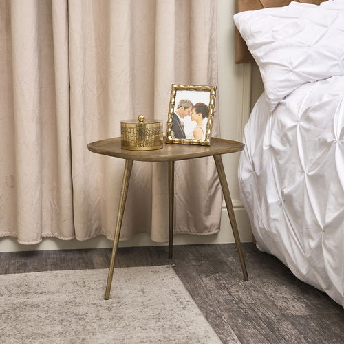 Gold Tripod Side Table