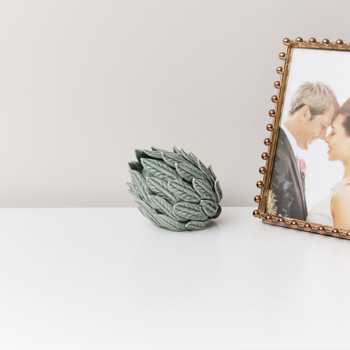Green Ceramic Artichoke Ornament