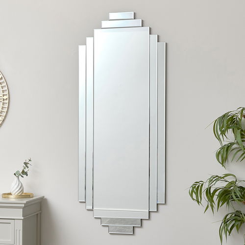 Large Art Deco Wall Mirror 56cm x 142cm