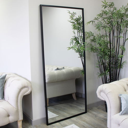 Large Black Wall/Floor/ Leaner Mirror 180cm x 80cm