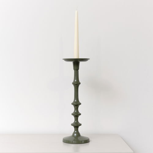 Large Green Candle Holder - 36cm