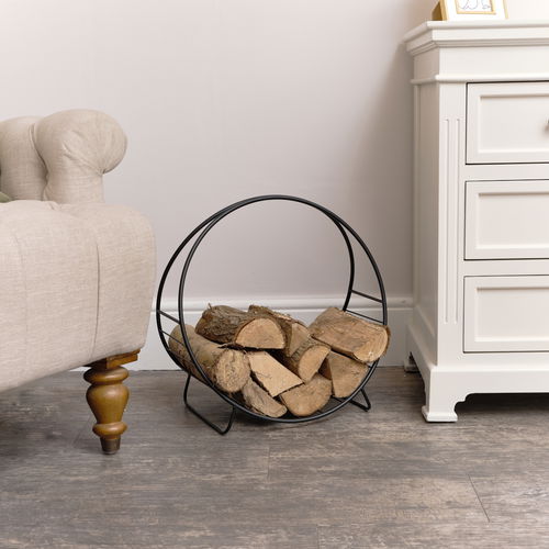 Large Metal Round Log Holder 45cm x 47cm