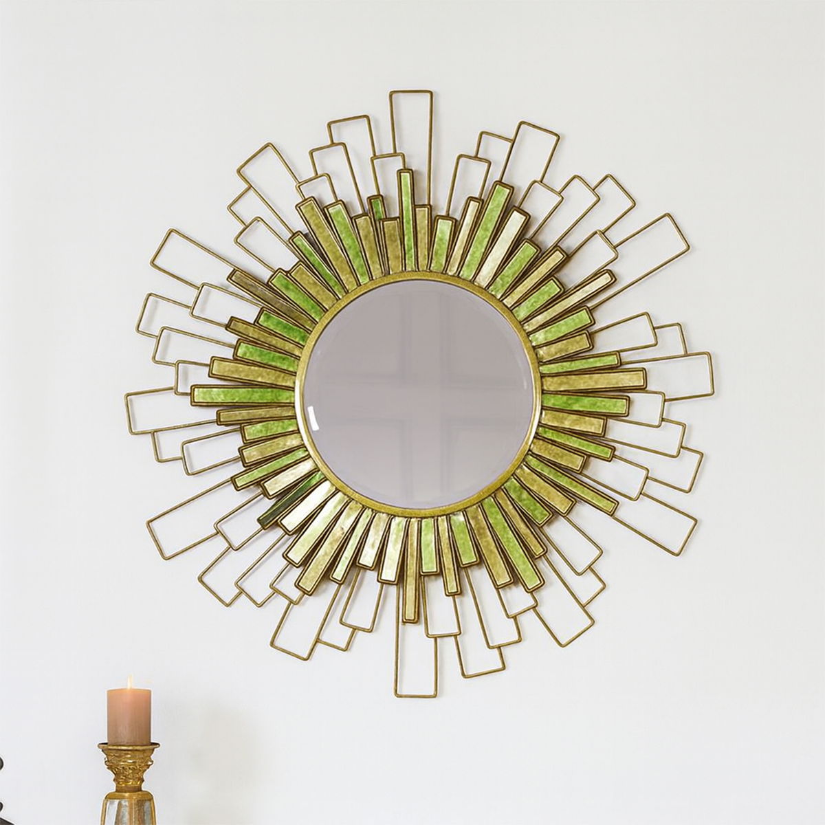 Large Sunburst Bevelled Wall Mirror 90cm x 90cm