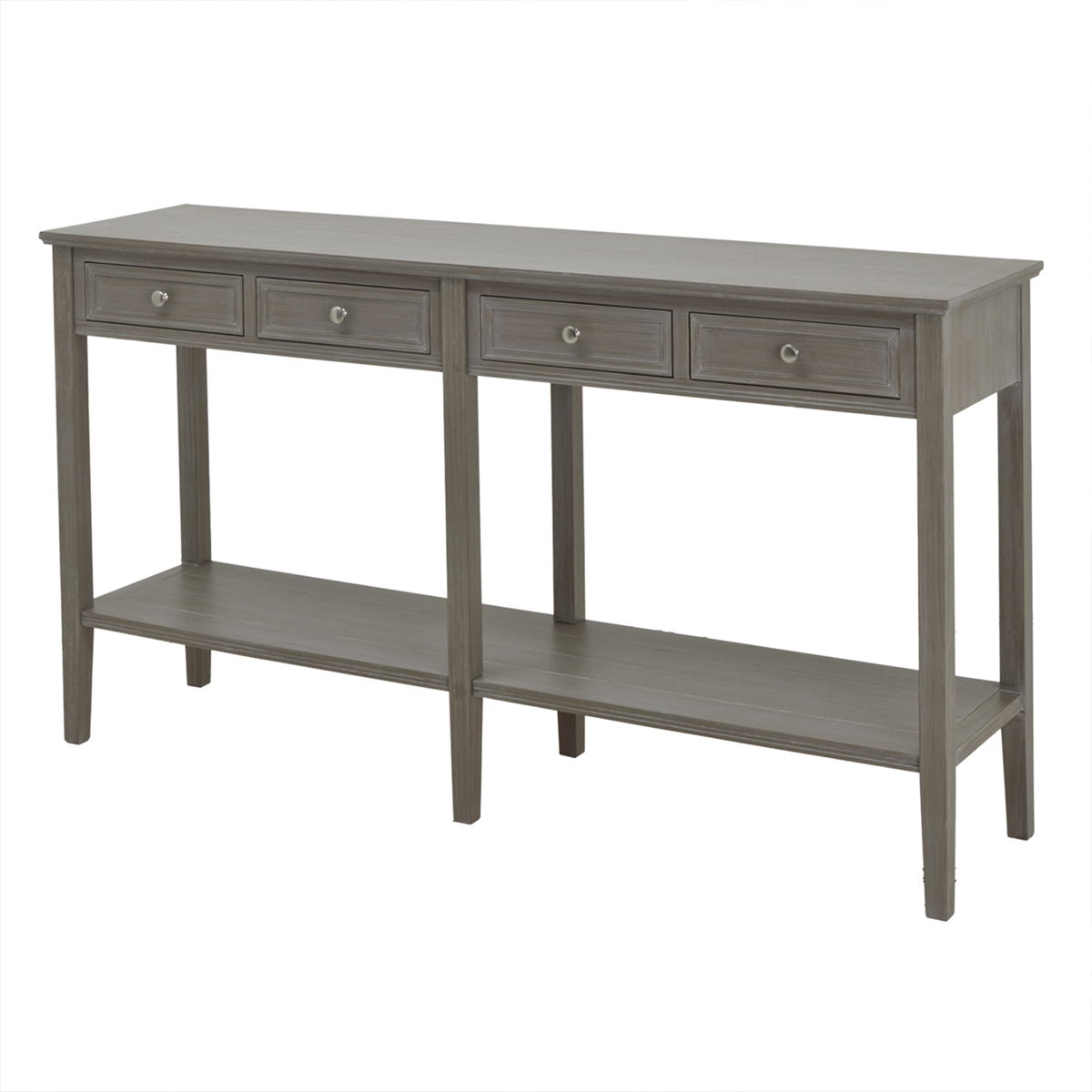 Large Wooden 4 Drawer Console Table/Sideboard