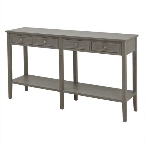 Large Wooden 4 Drawer Console Table/Sideboard