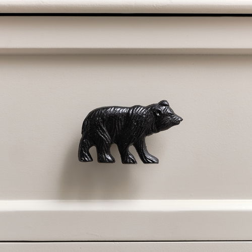 Matte Black Bear Drawer Knob